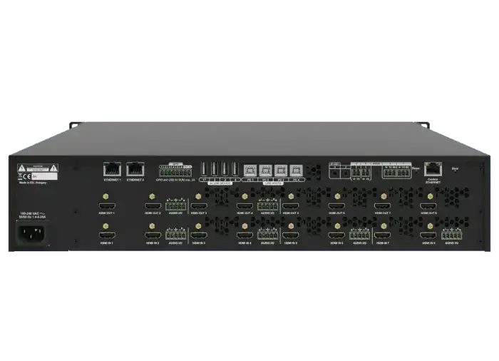 Lightware MMX8x8-HDMI-4K-A-USB20 8x8 Matrix Switcher for HDMI video and USB 2.0 peripherals - 91310075 Video Transmitters LightWare