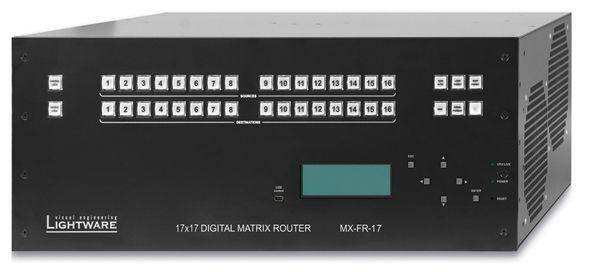Lightware MX-FR17 17x17 Digital Crosspoint Router Frame - 91110002 Video Transmitters LightWare