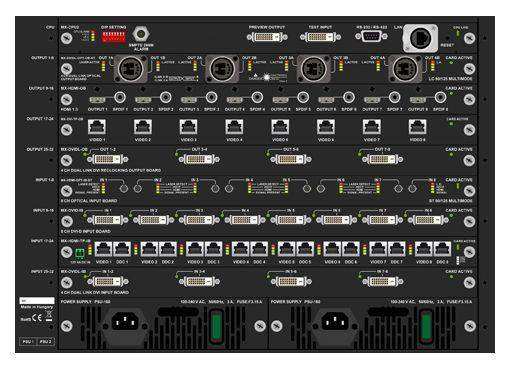 Lightware MX-FR65R 65x65 Crosspoint MX Modular Digital Router Frame - 91110005 Video Transmitters LightWare