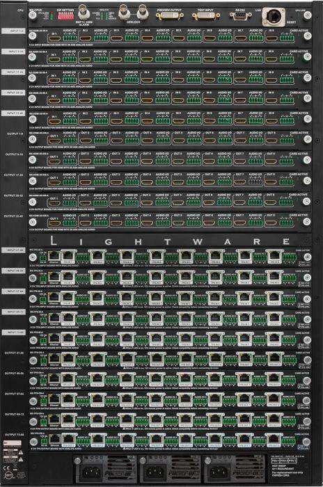 Lightware MX-FR80R 80x80 Crosspoint MX Modular Digital Router Frame - 91110006 Video Transmitters LightWare