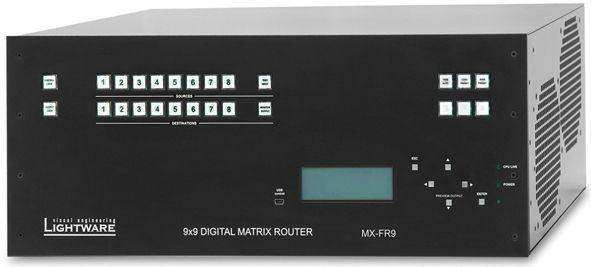 Lightware MX-FR9 9x9 Crosspoint MX Modular Digital Router Frame - 91110001 Video Transmitters LightWare