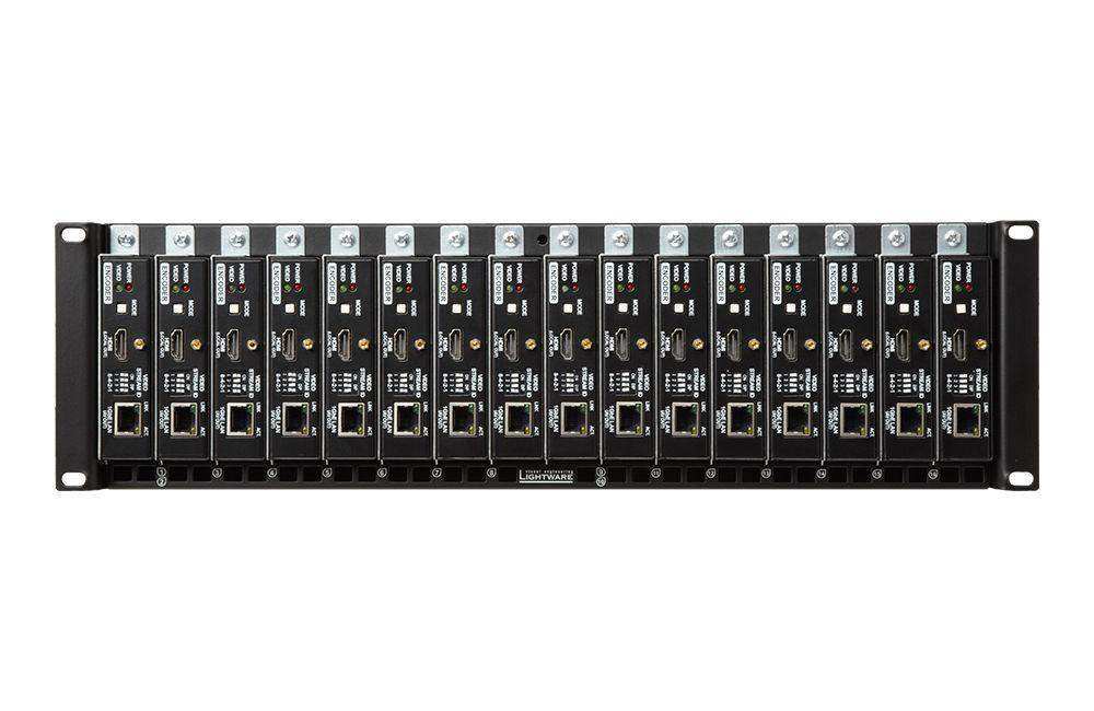 Lightware PRC-16-205 Powered Rackmount Cage for 16 extenders - 91340017 Video Transmitters LightWare