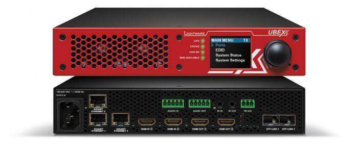 Lightware UBEX-Pro20-HDMI-F110 RED 2SM Optical AV Over IP Video System for 10G Networks - 91820102 Video Transmitters LightWare