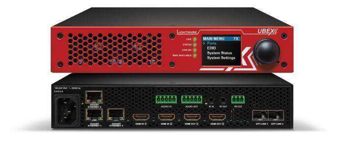 Lightware UBEX-Pro20-HDMI-F110 RED 2xCAT Optical AV Over IP Video System for 10G Networks - 91820107 Video Transmitters LightWare