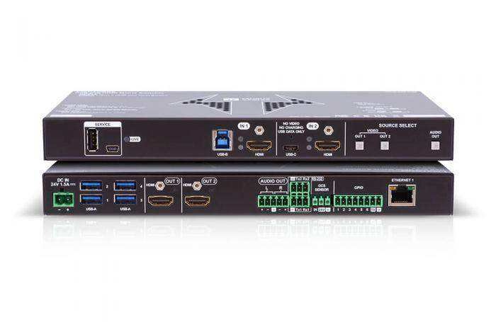 LightWare UCX-2x2-H40 Universal Matrix Switcher with HDMI 2.0 connectivity and USB 3.1 - 91560009 Video Transmitters LightWare