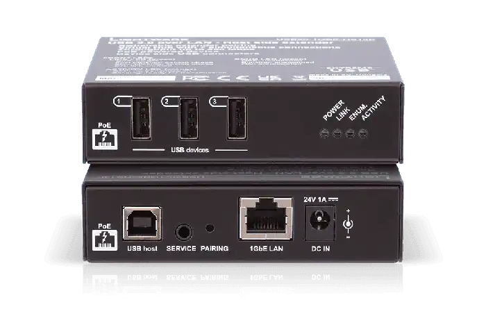 Lightware USB20-1GBE-HS13P PoE+ USB 2.0 over LAN host side extender - 91810033 Video Transmitters LightWare