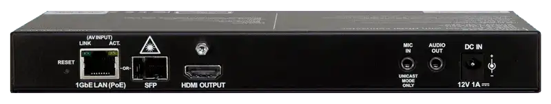 Lightware VINX-110AP-HDMI-DEC AV Over IP Scaling Multimedia Extender with USB K+M, RS-232 and IR - 91810010 Video Transmitters LightWare