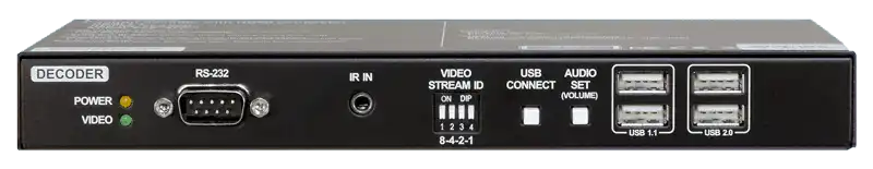 Lightware VINX-110AP-HDMI-DEC AV Over IP Scaling Multimedia Extender with USB K+M, RS-232 and IR - 91810010 Video Transmitters LightWare