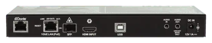 Lightware VINX-120AP-HDMI-ENC-DNT AV Over IP Scaling Multimedia Extender with USB K+M, PoE and DANTE/AES67 support - 91810011 Video Transmitters LightWare