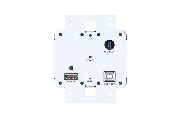Lightware WP-VINX-110P-HDMI-ENC Wallplate AV Over IP Scaling Multimedia Extender with USB K+M and PoE support (White) - 91810024 Video Transmitters LightWare