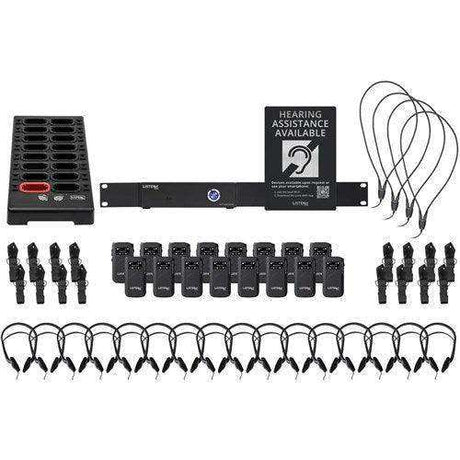 Listen Tech LWS-16B-W1-D 2 Channel Wi-Fi System with 16 receivers (Dante) Assistive Listening Listen Technologies