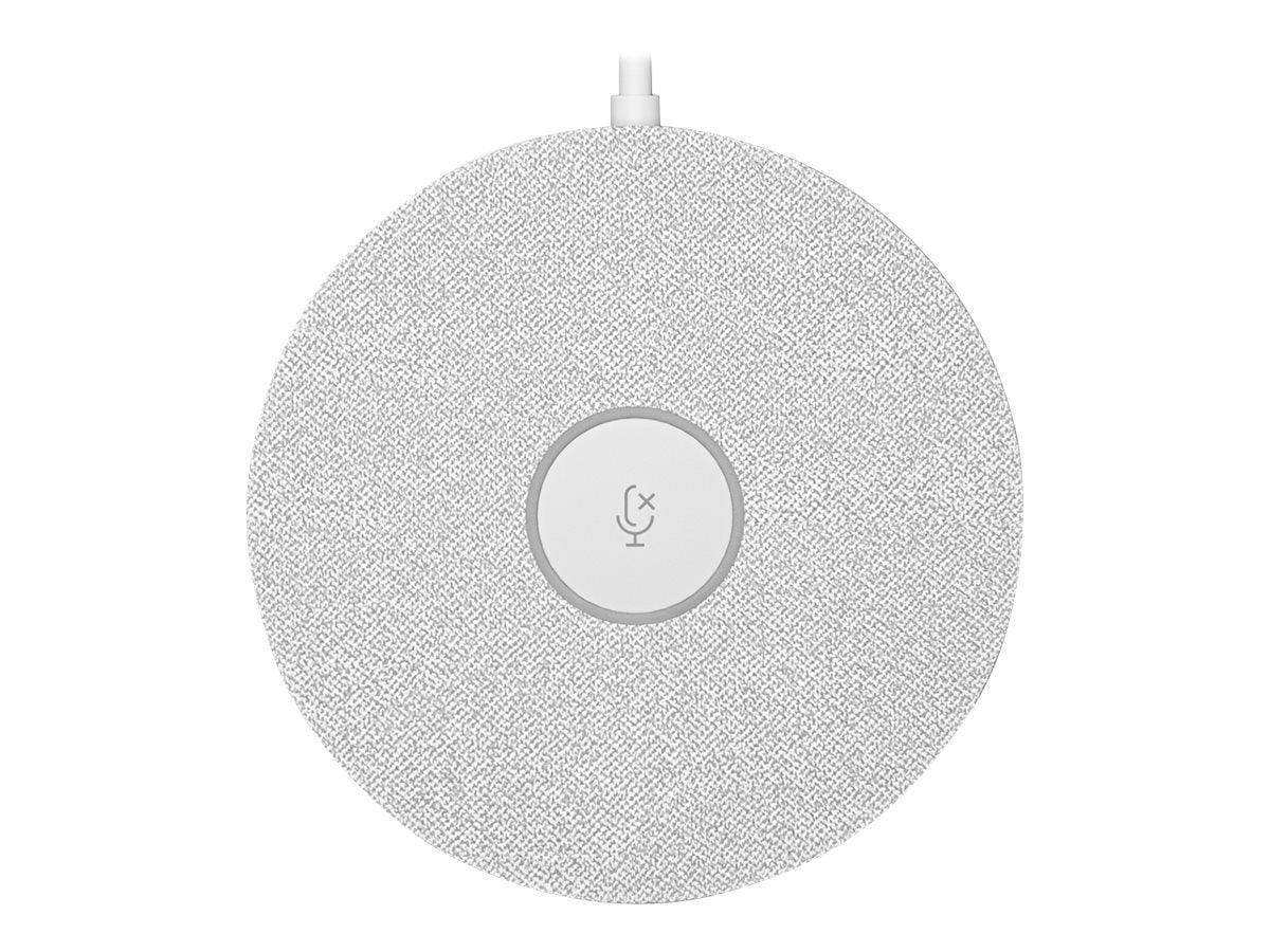 Logitech Rally Plus UHD 4K conference Solution including two speakers and two mic pods for Large Rooms (White Mic Pods)- 960-001398 Video Conferencing Logitech