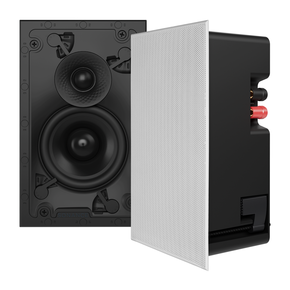 Sonance VX42 – Visual Experience 4-Inch Rectangle In-Wall Speaker In-Wall Speakers Sonance