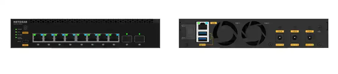 Netgear M4350-8M2V 10-Port 8x2.5G PoE++ 119W-551W 2x25G SFP28 Fully Managed Switch (TAA Compliant)- MSM4310-TAANES Networking Netgear