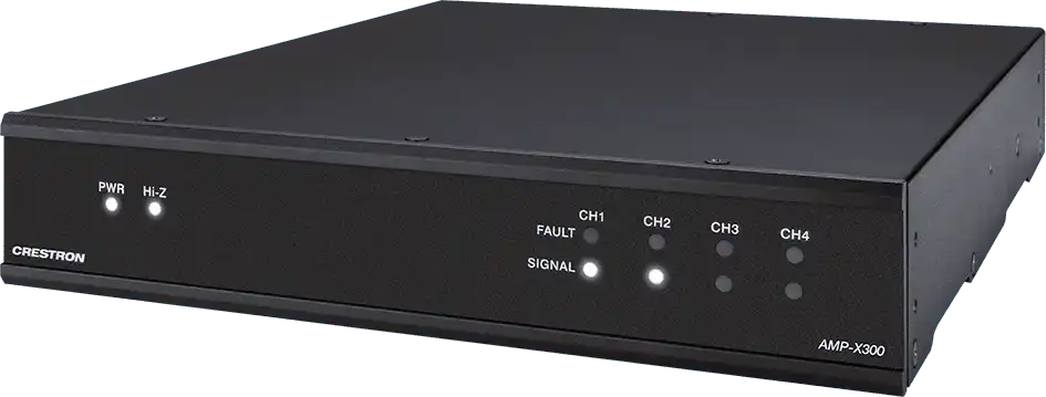 Crestron X Series Four Channel Modular Power Amplifier - AMP-X300 Audio Amplifiers Crestron