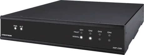 Crestron X Series Four Channel Modular Power Amplifier - AMP-X300 Audio Amplifiers Crestron