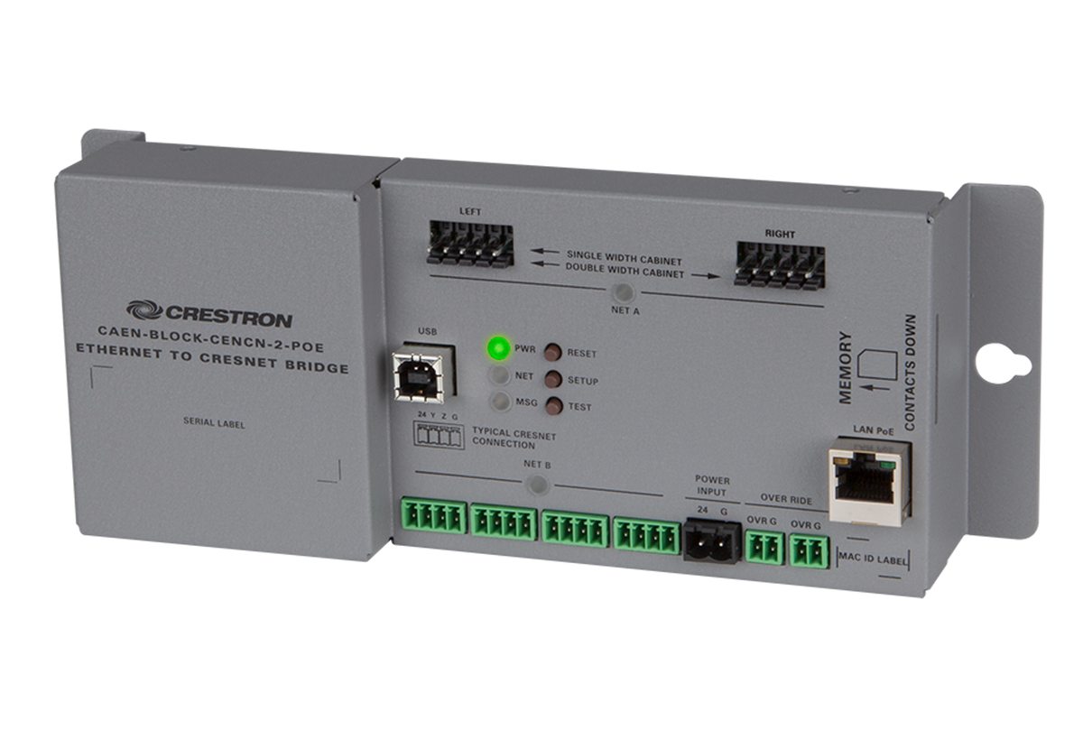 Crestron CAEN-BLOCK-CENCN-2-POE – Ethernet to Cresnet Bridge Crestron