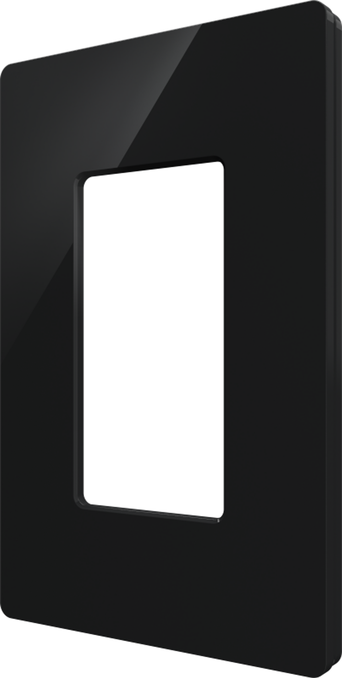 Crestron CM2-FP-G1-B-S – Cameo 2 Faceplate, 1-Gang, Black Smooth Crestron