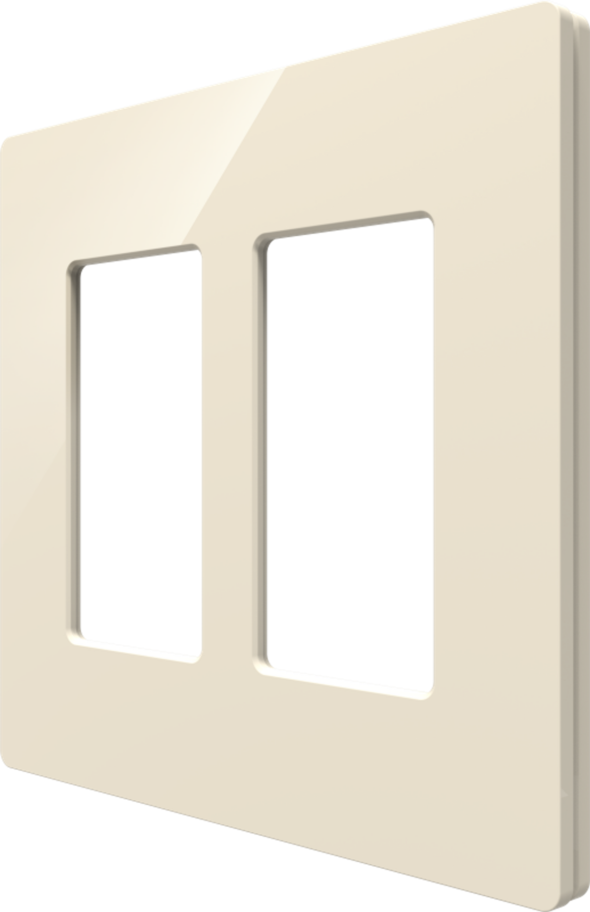 Crestron CM2-FP-G2-A-S – Cameo 2 2-Gang Faceplate, Almond Smooth Crestron