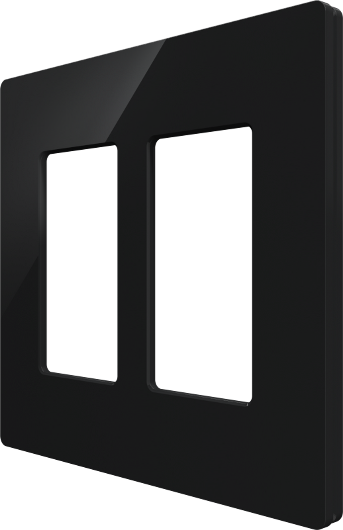 Crestron CM2-FP-G2-B-S – Cameo 2 Faceplate, 2-Gang, Black Smooth Crestron