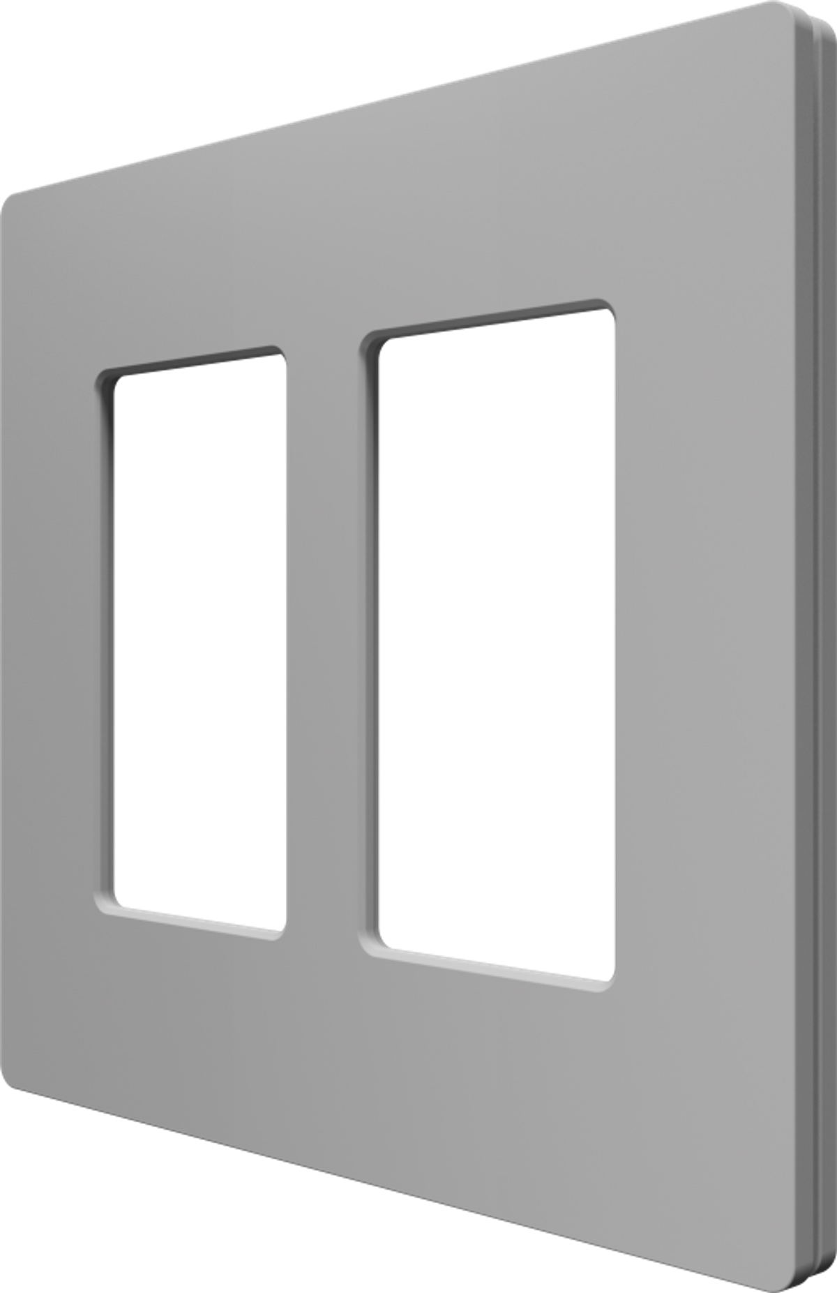 Crestron CM2-FP-G2-G-T – Cameo 2 2-Gang Faceplate, Gray Textured Lighting Controls Crestron