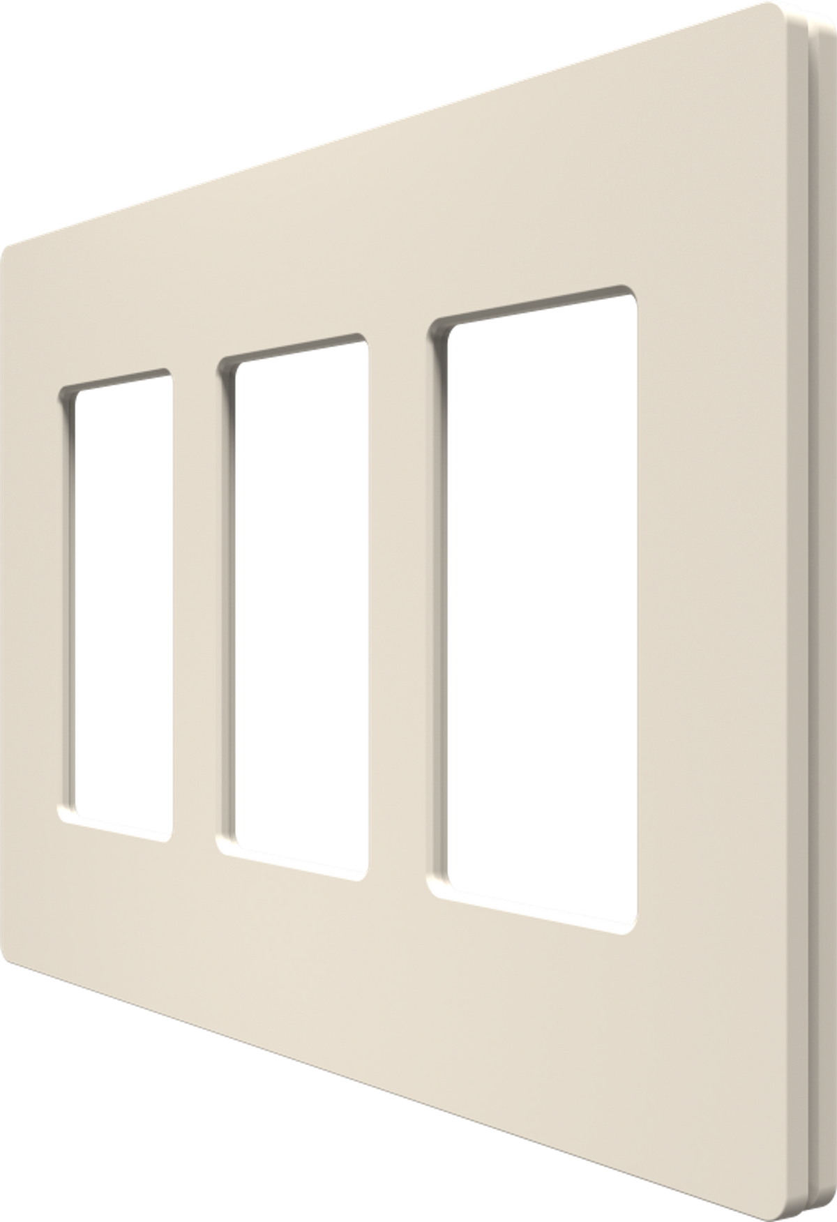 Crestron CM2-FP-G3-A-T – Cameo 2 Faceplate, 3-Gang, Almond Textured Lighting Controls Crestron