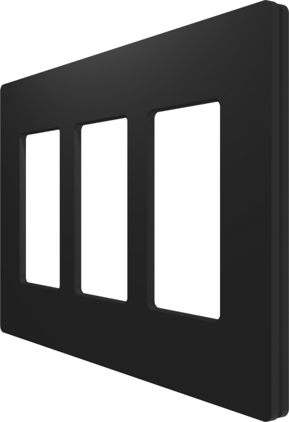 Crestron CM2-FP-G3-B-T – Cameo 2 Faceplate, 3-Gang, Black Textured Crestron