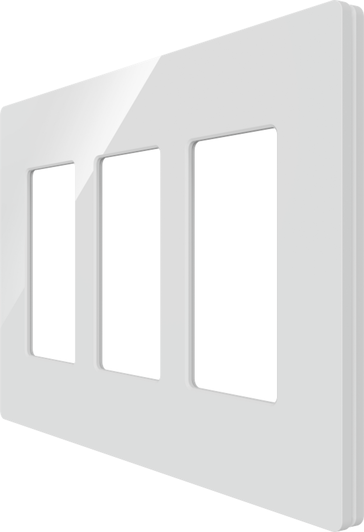 Crestron Cameo 2 Faceplate, 3-Gang, White Smooth – CM2-FP-G3-W-S Accessories Crestron