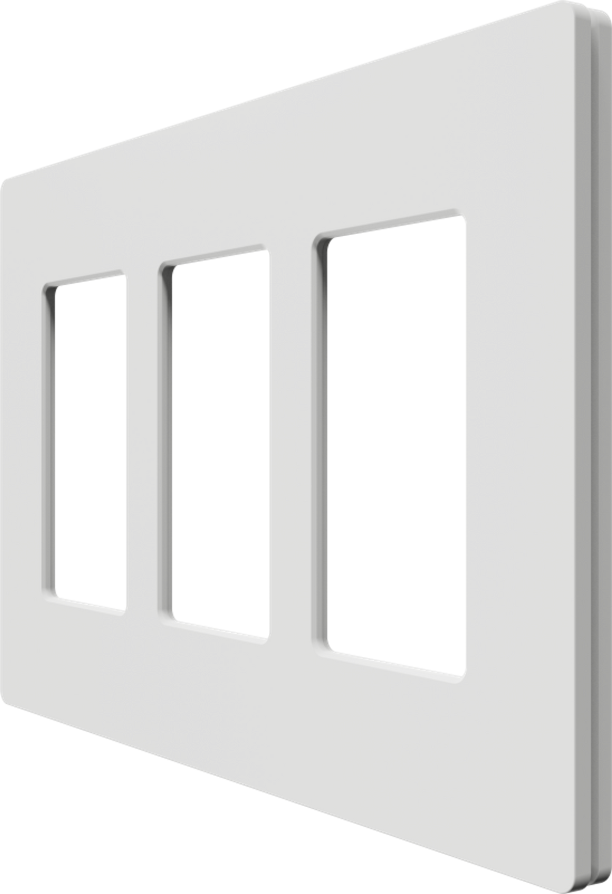 Crestron CM2-FP-G3-W-T – Cameo 2 Faceplate, 3-Gang, White Textured Lighting Controls Crestron