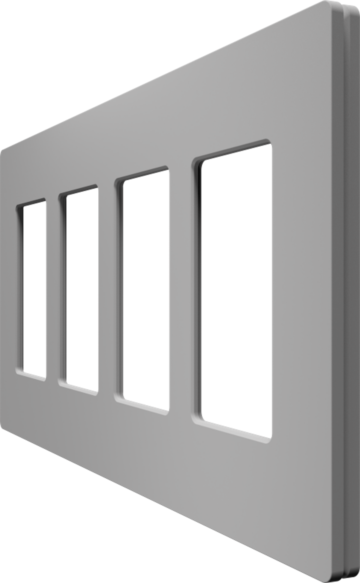 Crestron CM2-FP-G4-G-T – Cameo 2 Faceplate, 4-Gang, Gray Textured Crestron