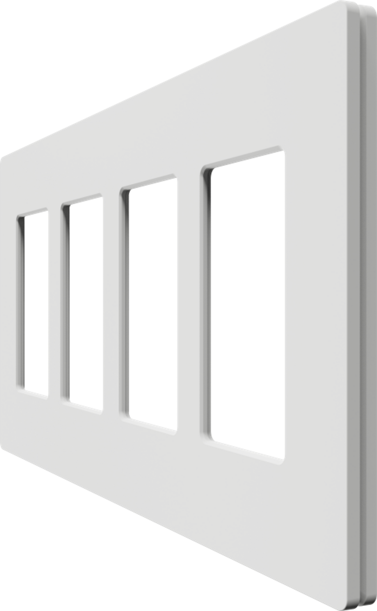 Crestron Cameo 2 Faceplate, 4-Gang, White Textured – CM2-FP-G4-W-T Crestron