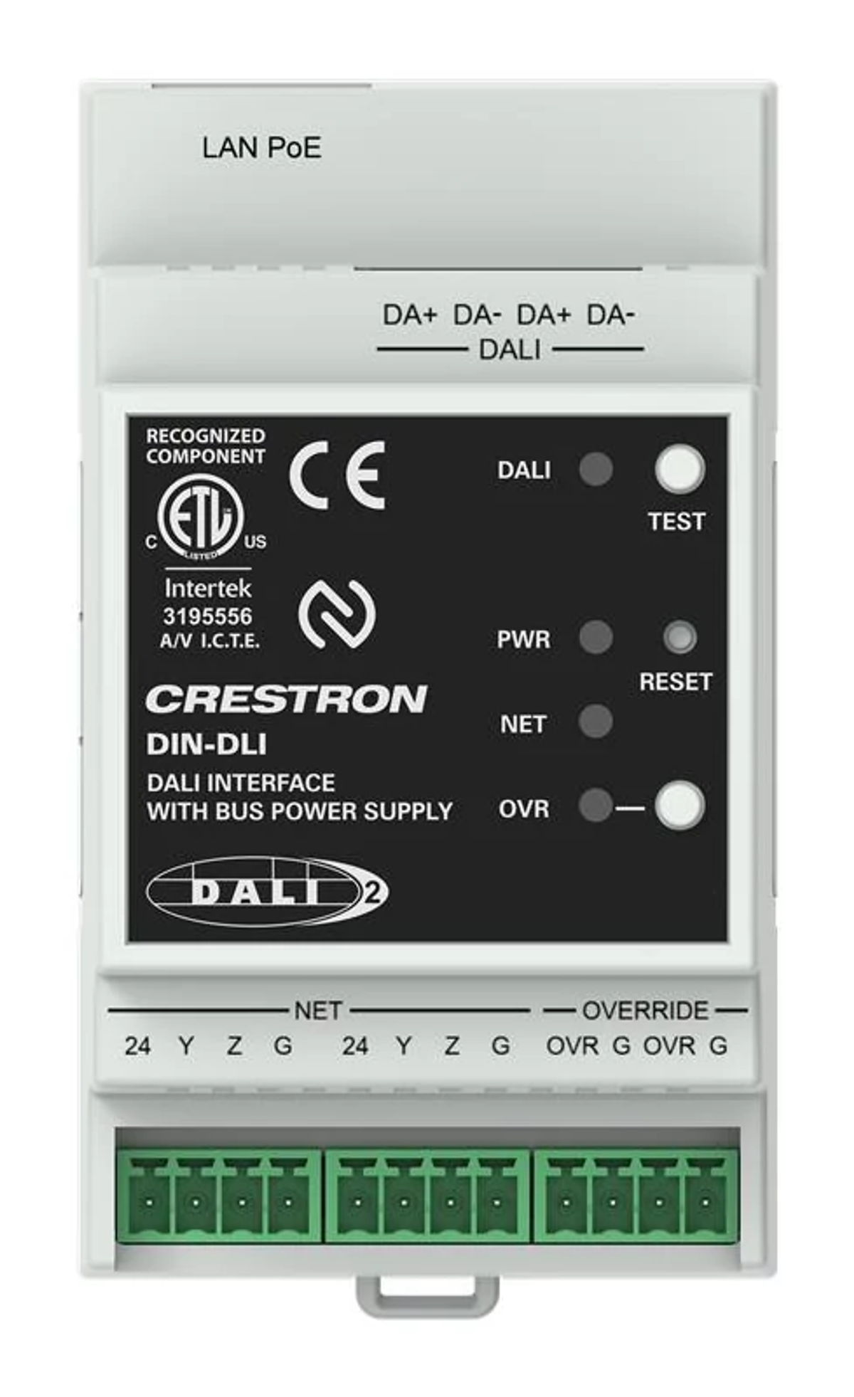 Crestron DIN-DLI – DALI Interface, DIN Rail Mount Crestron