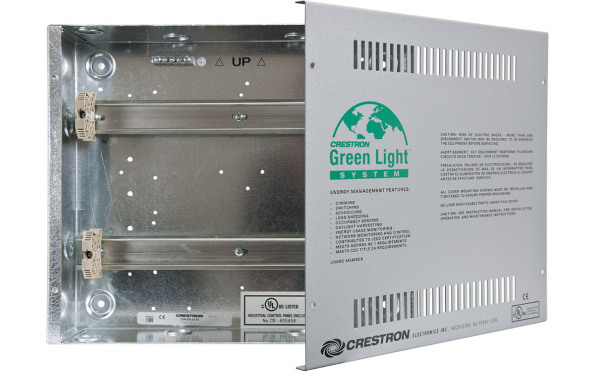 Crestron DIN-EN-2X18 – Enclosure for DIN Rail Devices, 2 DIN Rails, 18 M Wide Crestron