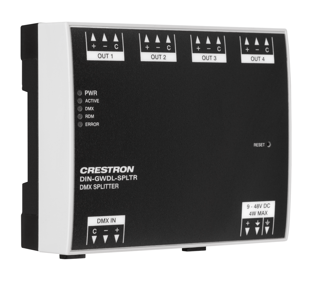 Crestron DIN-GWDL-SPLTR – Digital Lighting Splitter, 4-Channel, DIN Rail Mount Crestron