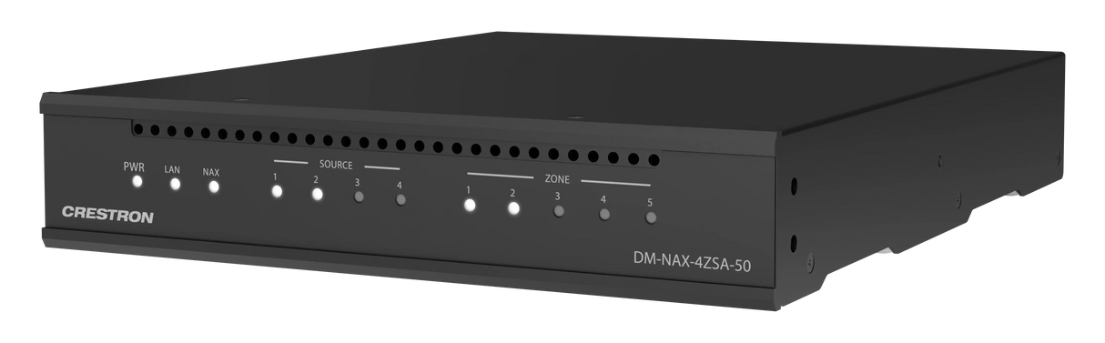Crestron DM-NAX-4ZSA-50 DM NAX® 4+1 Zone Streaming Amplifier Audio Amplifiers Crestron