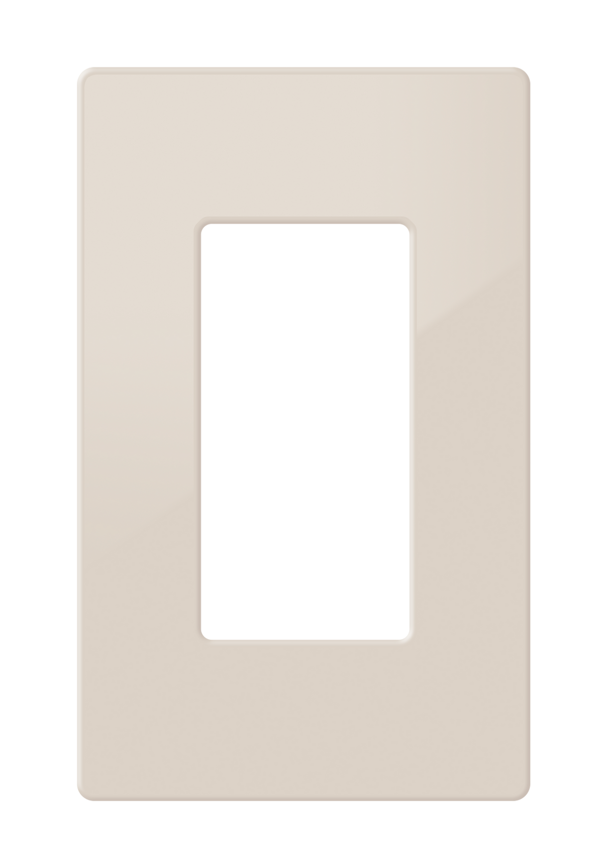 Crestron FP-G1-A-S – Decorator Style Faceplate, 1-Gang, Almond Smooth Wall Boxes Crestron