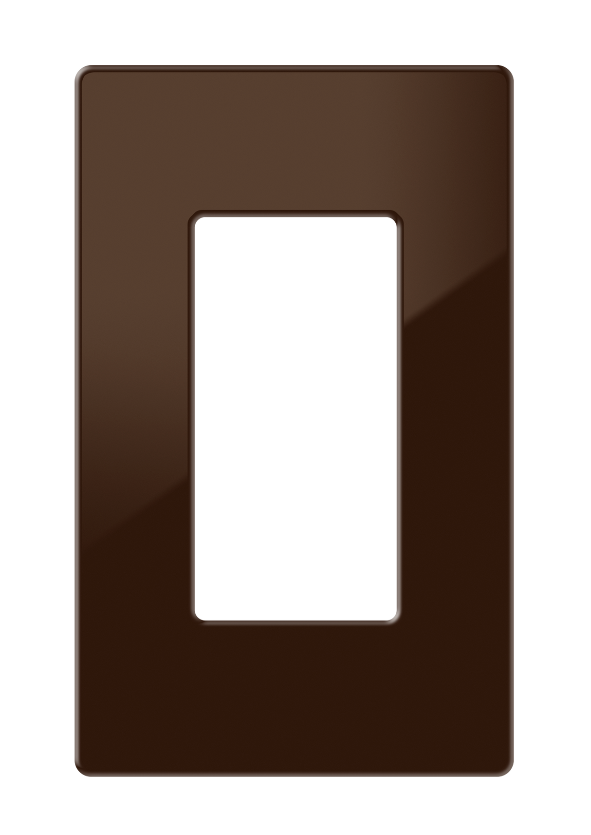 Crestron FP-G1-BRN-S – 1-Gang Decorator Faceplate, Brown Smooth Wall Boxes Crestron
