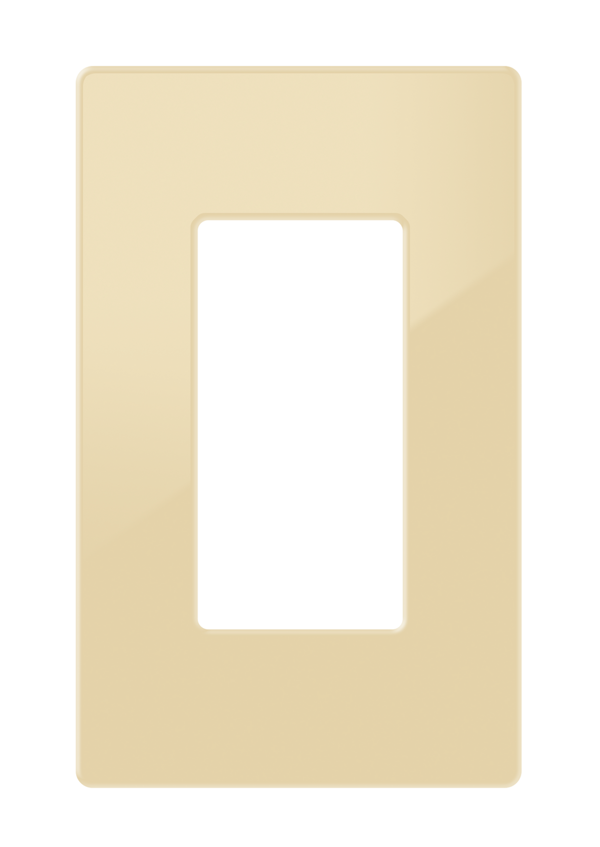 Crestron FP-G1-IVR-S – Decorator Style Faceplate, 1-Gang, Ivory Smooth Wall Boxes Crestron