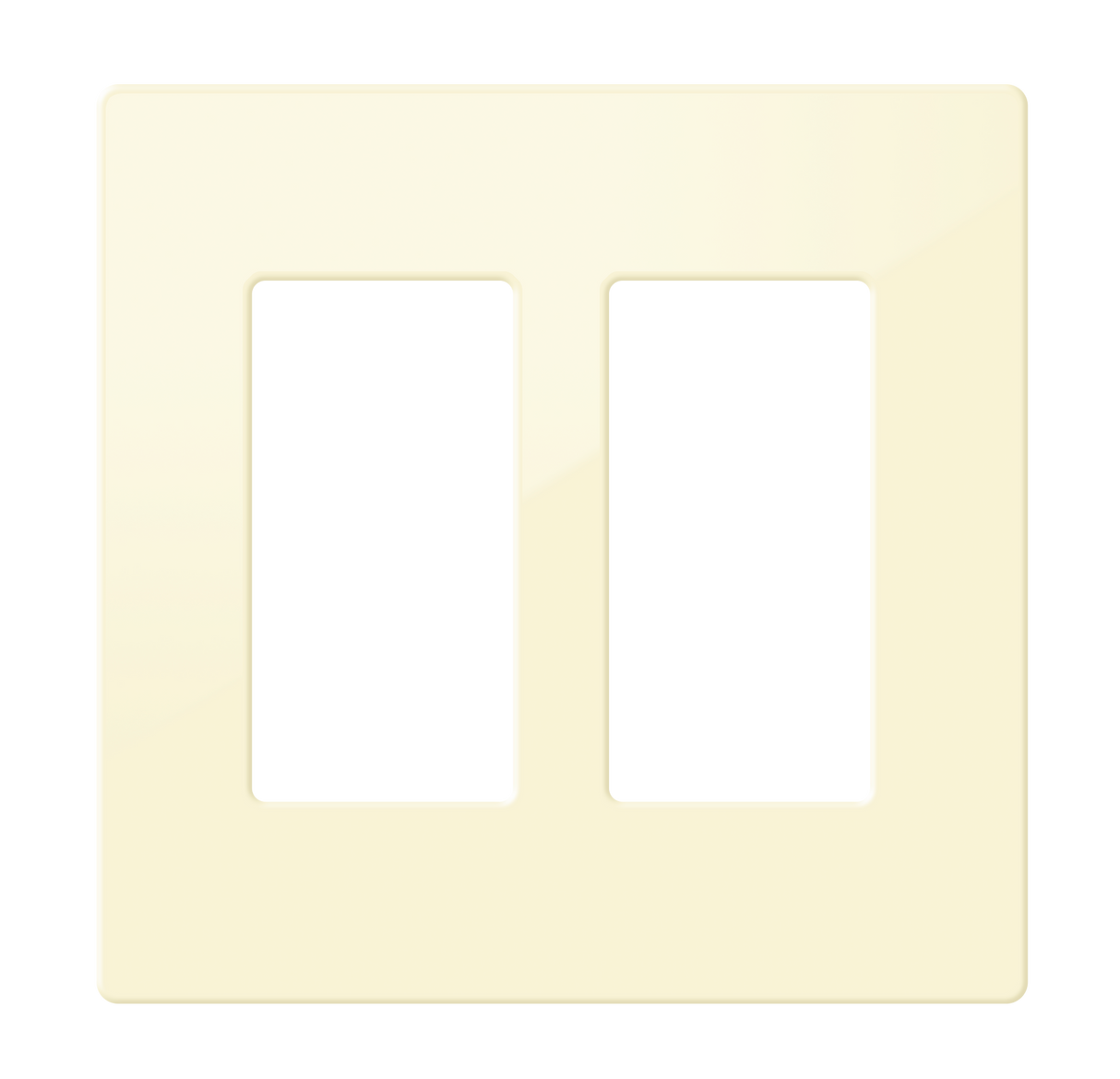 Crestron FP-G2-DA-S – Decorator Style Faceplate, 2-Gang, Dark Almond Smooth Wall Boxes Crestron