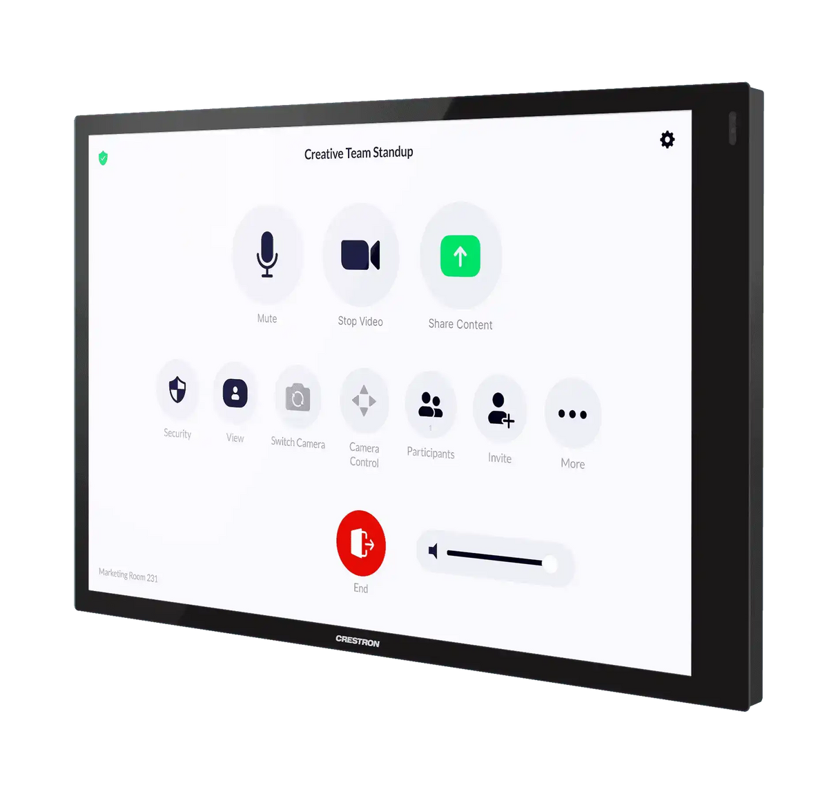 Crestron UC-C100-PRO-Z-WM Crestron Flex Video Conference System Integrator Pro Kit with a Wall-Mounted Control Interface for Zoom Rooms Video Conferencing Crestron