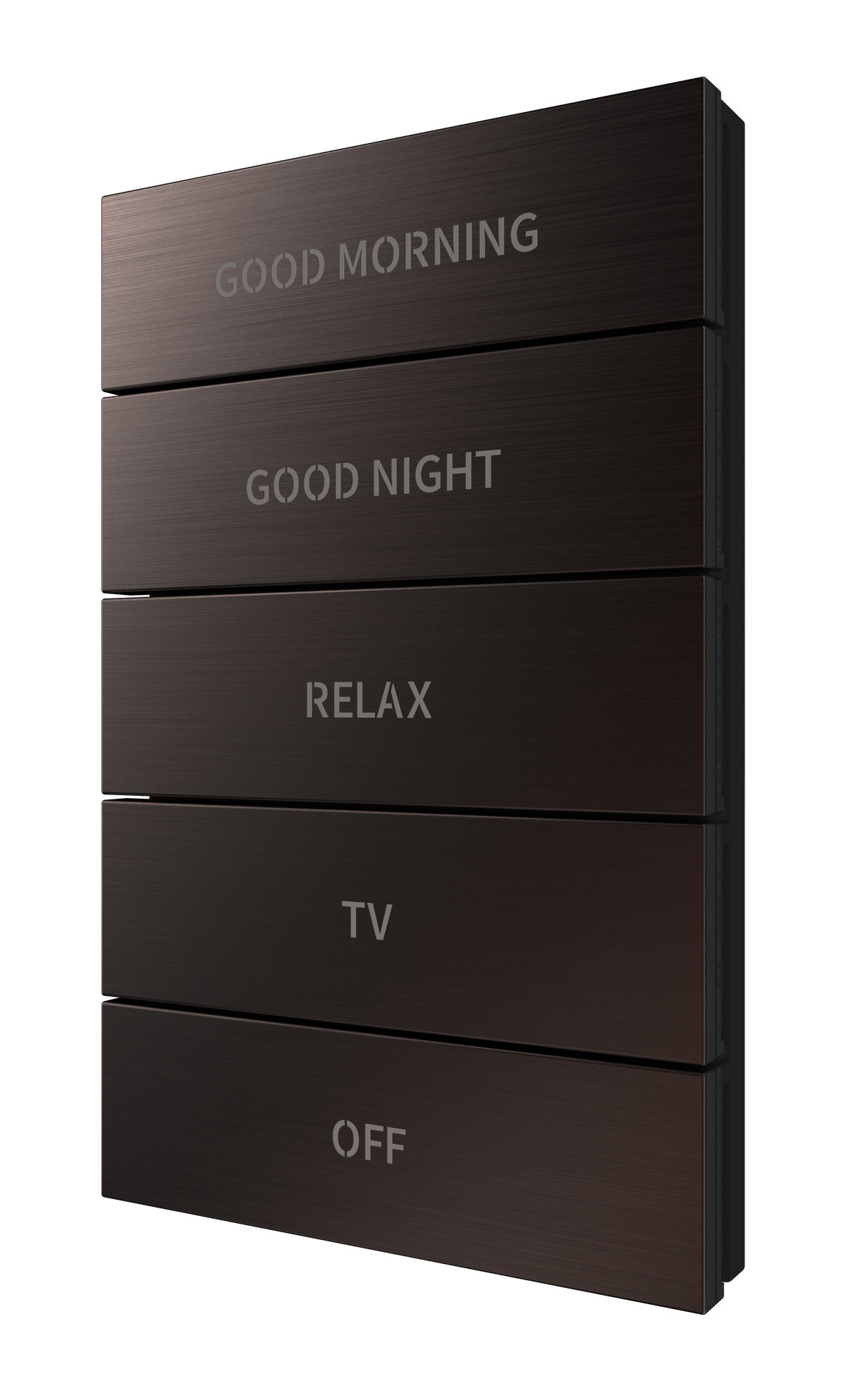 Crestron HZ2-BTNS-1-DRK-BRZ-ENGRAVED – Horizon 2 Button Assembly, Style 1, Dark Bronze, Custom Engraved Crestron
