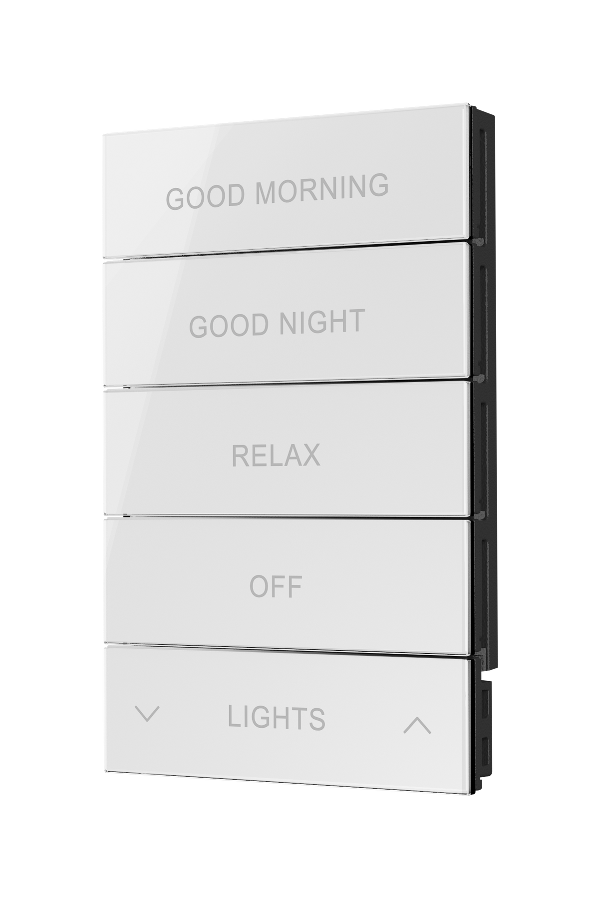Crestron HZ2-BTNS-2-GLASS-W – Horizon 2 Button Assembly, Style 2, Engraved, White Glass Crestron