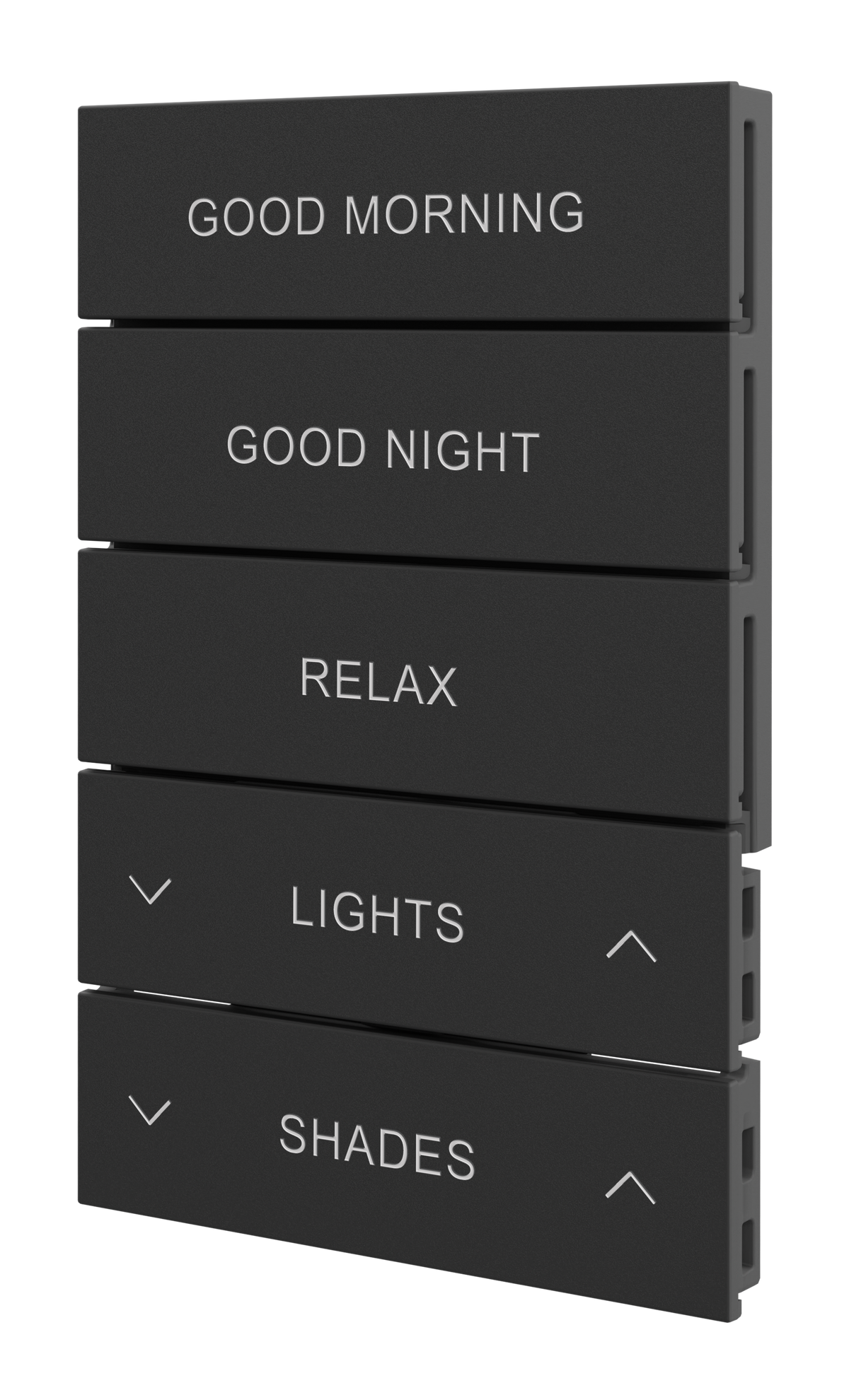 Crestron Horizon 2 Button Assembly, Style 4 – Custom Engraved, Black Crestron