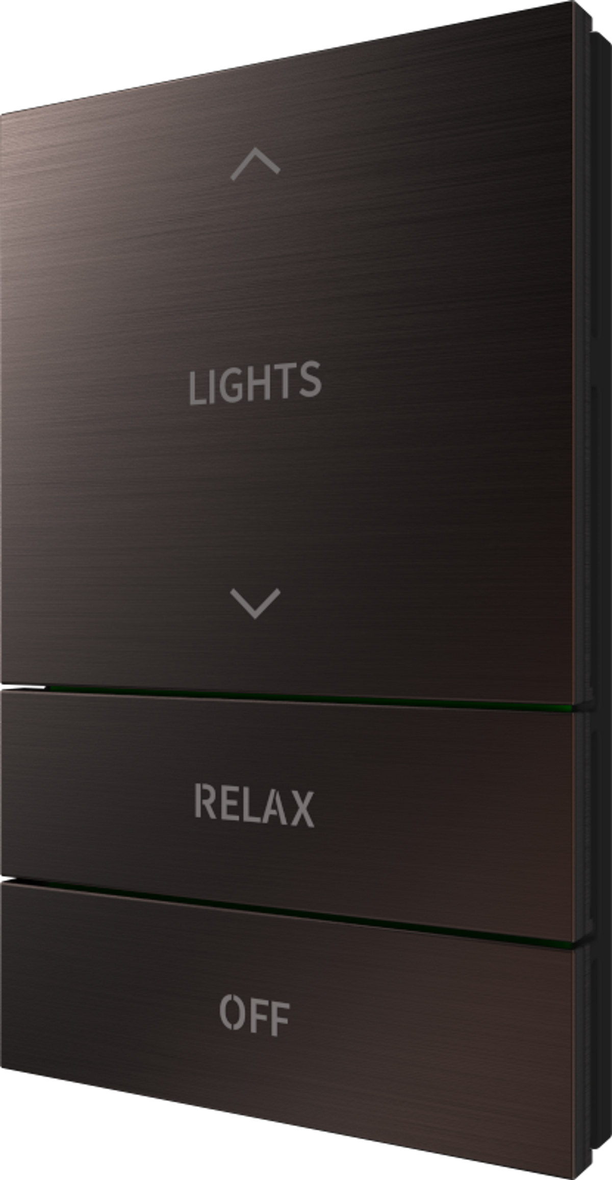 Crestron HZ2-BTNS-5-DRK-BRZ – Horizon 2 Button Assembly, Style 5, Engraved, Dark Bronze Crestron