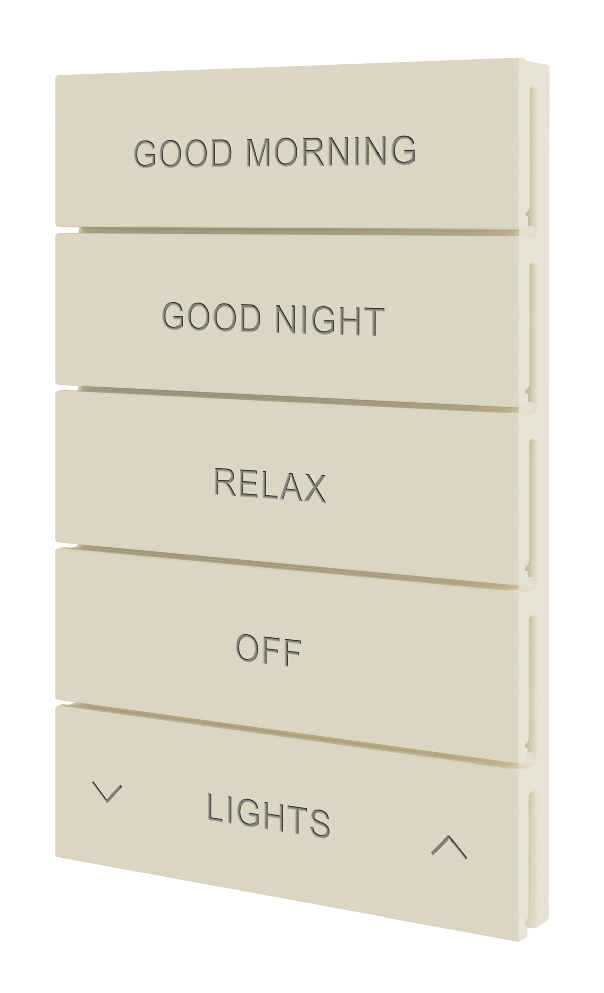Crestron HZ2-BTNS-2-A ENGRAVED – Horizon 2 Button Assembly, Style 2, Custom Engraved, Almond Crestron