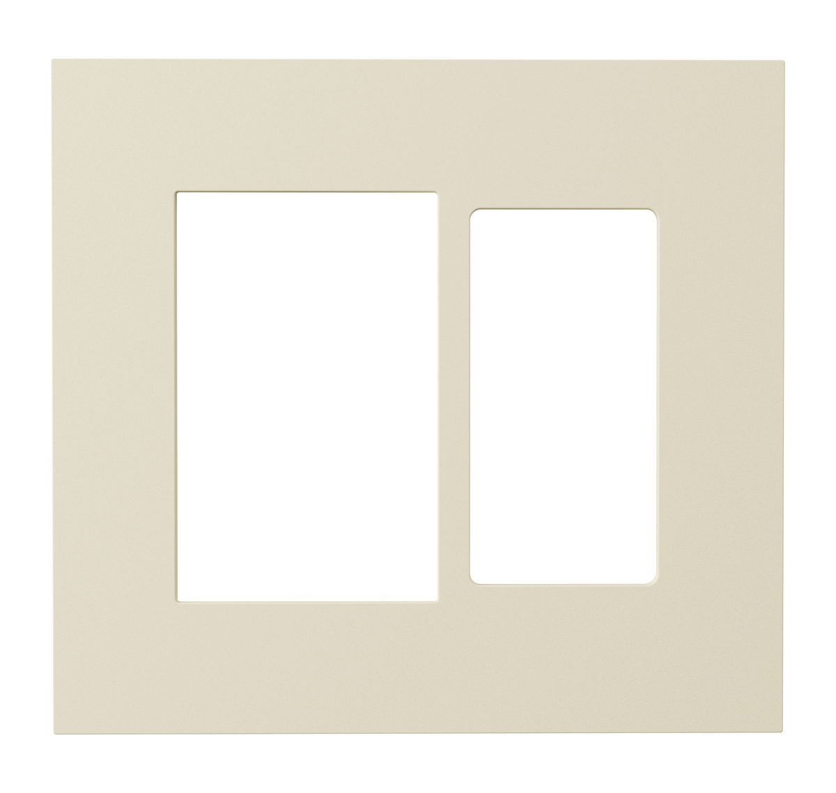 Crestron HZ2-FP-G2-D1-A – Horizon 2 Faceplate, 2-Gang, 1-Decorator, Almond Lighting Controls Crestron