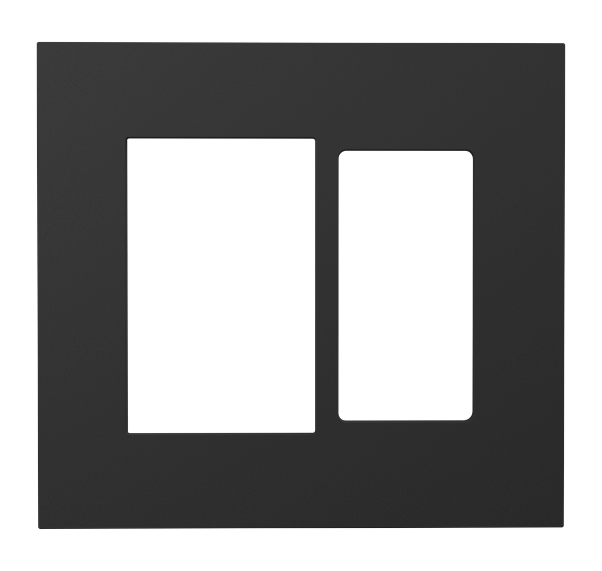 Crestron HZ2-FP-G2-D1-B – Horizon 2 Faceplate, 2-Gang, 1-Decorator, Black Crestron
