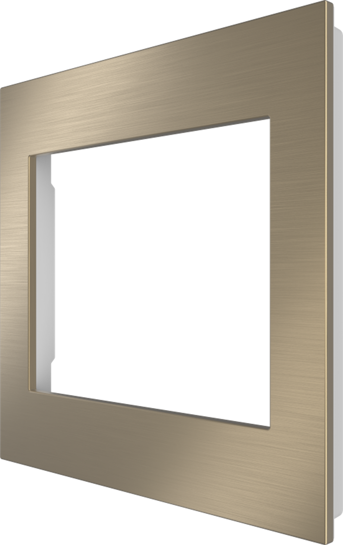 Crestron HZ2-FP-G2-W-BR-BRASS – Horizon 2 Faceplate, 2-Gang, Brushed Brass Lighting Controls Crestron