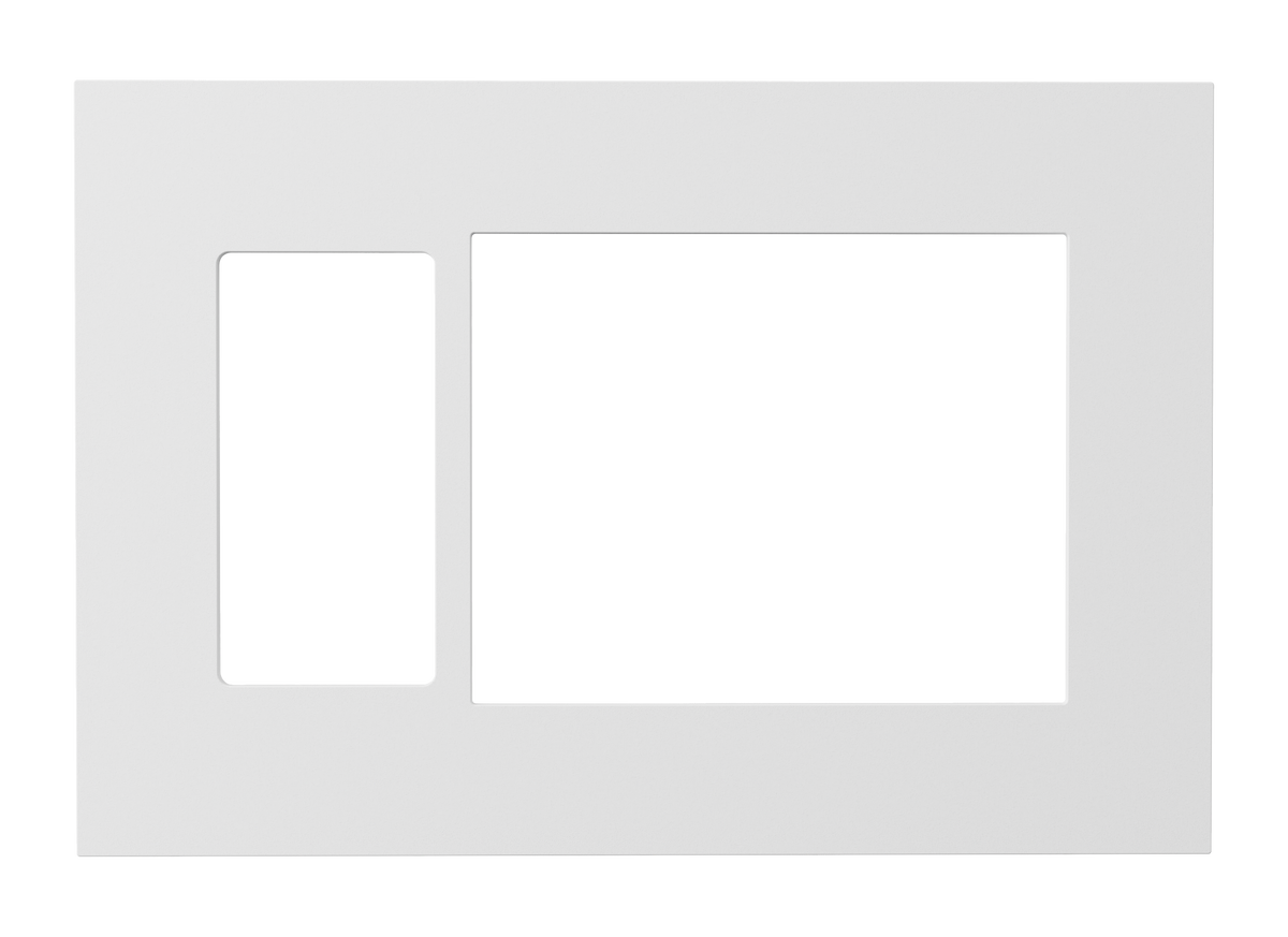 Crestron HZ2-FP-G3-D1-B – Horizon 2 Faceplate, 3-Gang, 1-Decorator, Black Lighting Controls Crestron