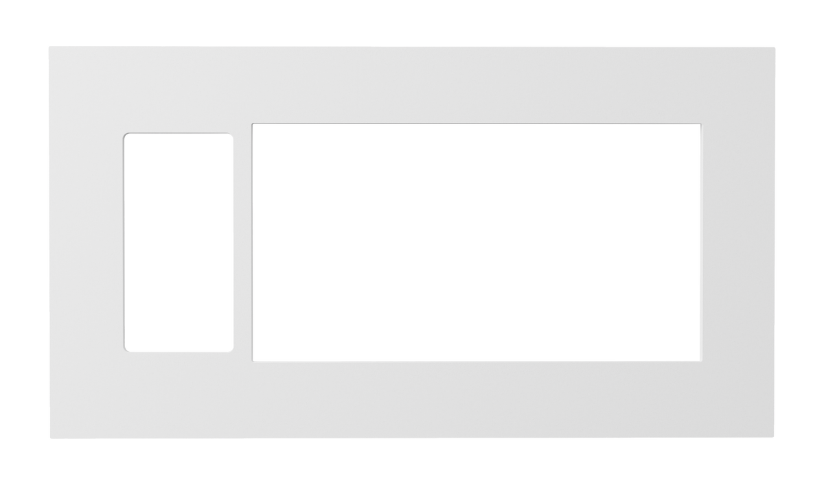 Crestron HZ2-FP-G4-D1-W – Horizon 2 Faceplate, 4-Gang, 1-Decorator, White Crestron